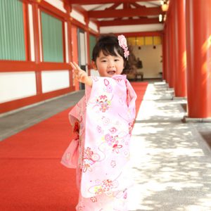 赤坂日枝神社で撮影した3歳七五三のお写真です