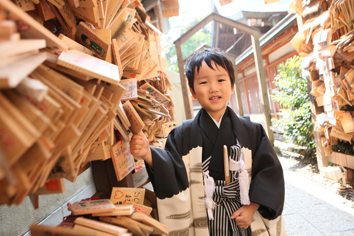 川越氷川神社へ七五三の出張撮影 5歳男の子5