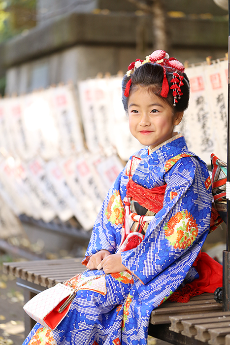 スサノオ神社で7歳女の子の七五三出張撮影