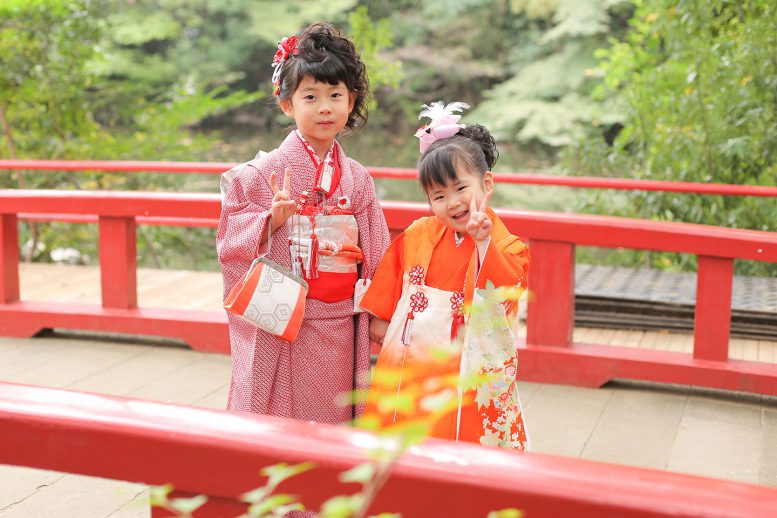 姉妹で七五三撮影