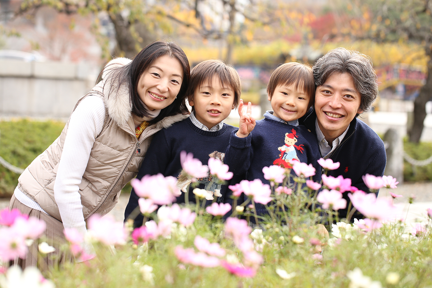 西新井大師へ出張撮影！紅葉の美しい家族写真