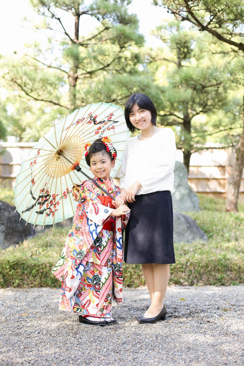 7歳の七五三を越谷市の花田苑で撮影
