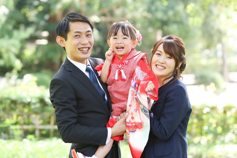 武蔵一宮 氷川神社で家族写真