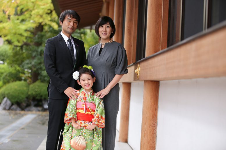 増上寺にて七五三の出張撮影1