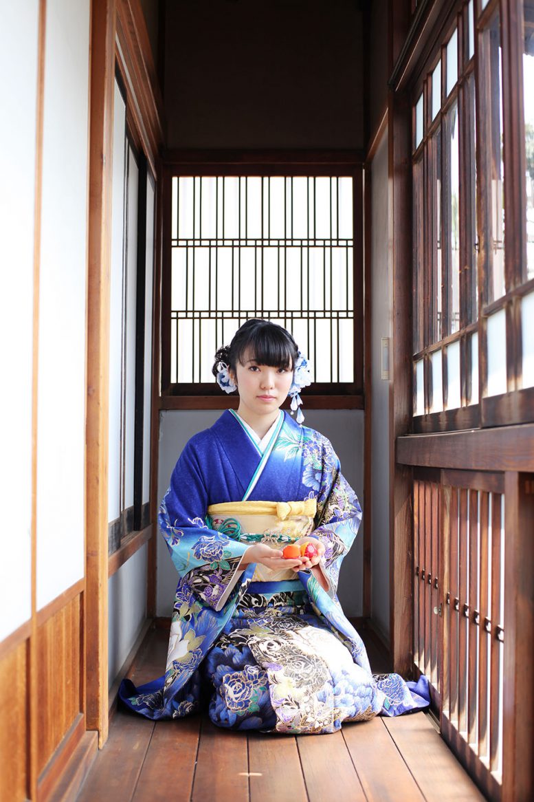 ママ振袖で写真だけ