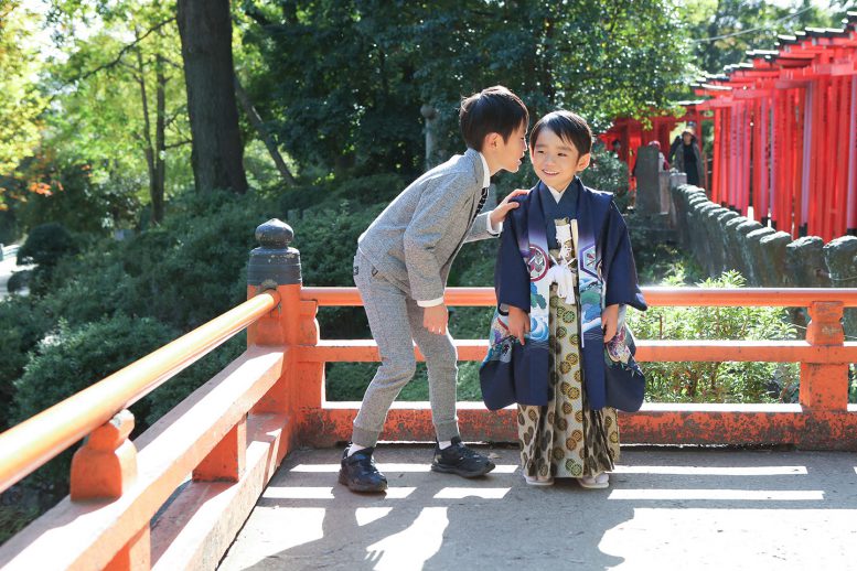 根津神社の乙女稲荷社で七五三