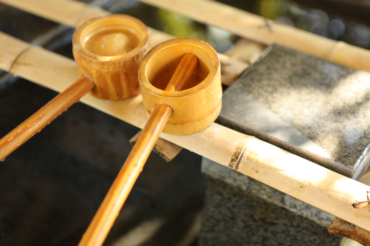 春日部八幡神社の柄杓