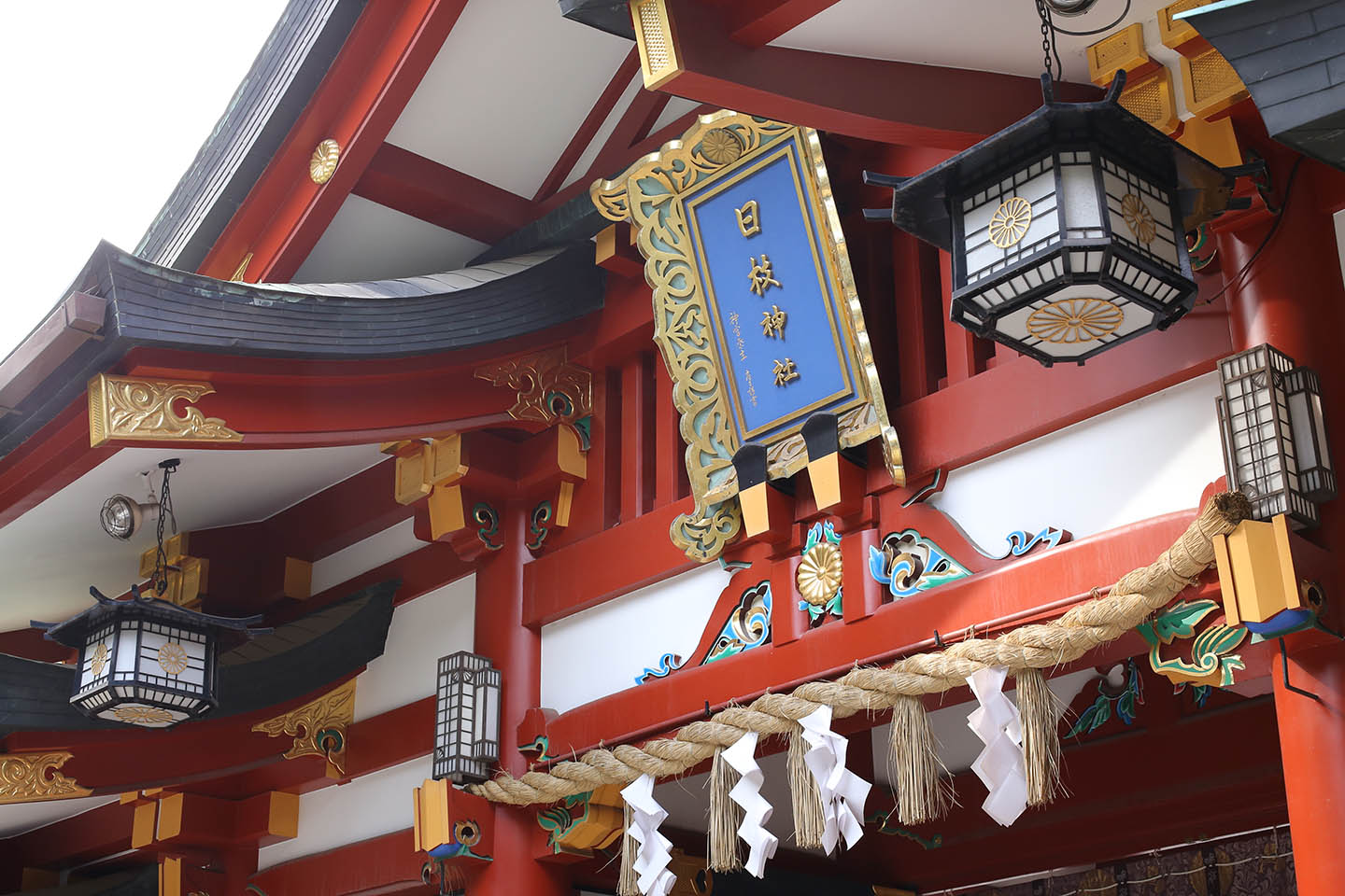 赤坂日枝神社の本殿(拝殿)