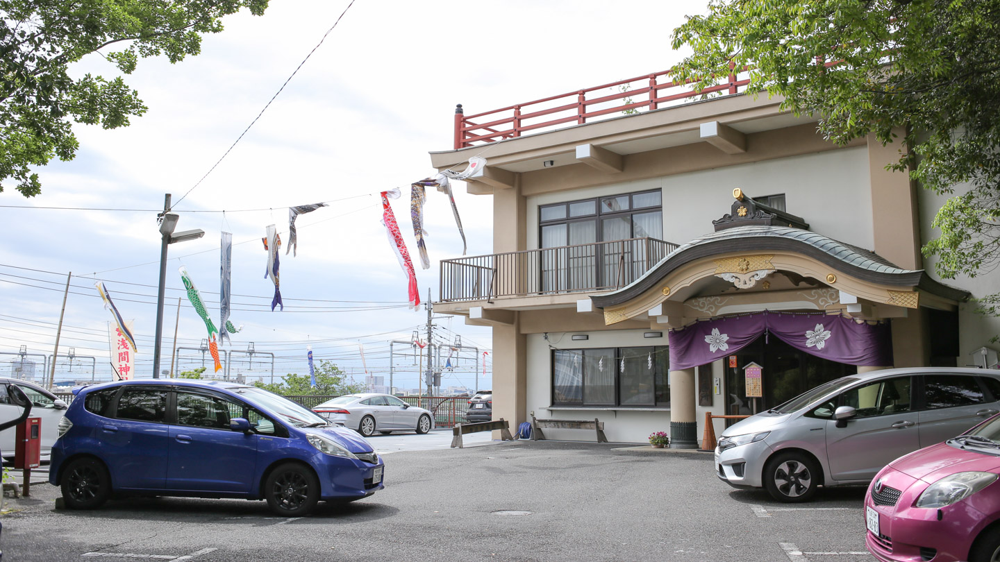 多摩川浅間神社 駐車スペース