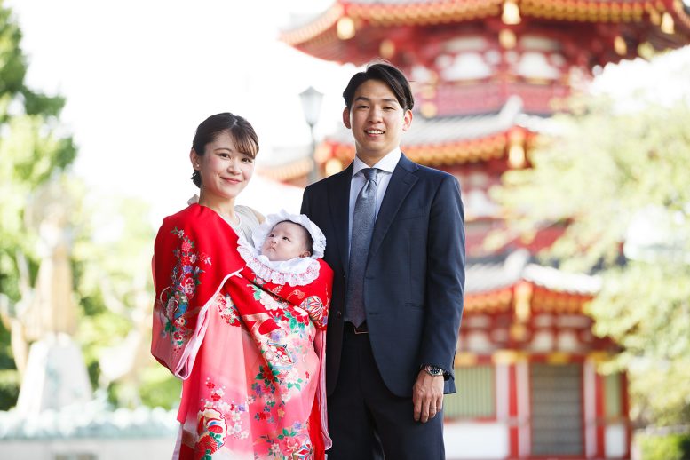 川崎大師　女の子のお宮参り