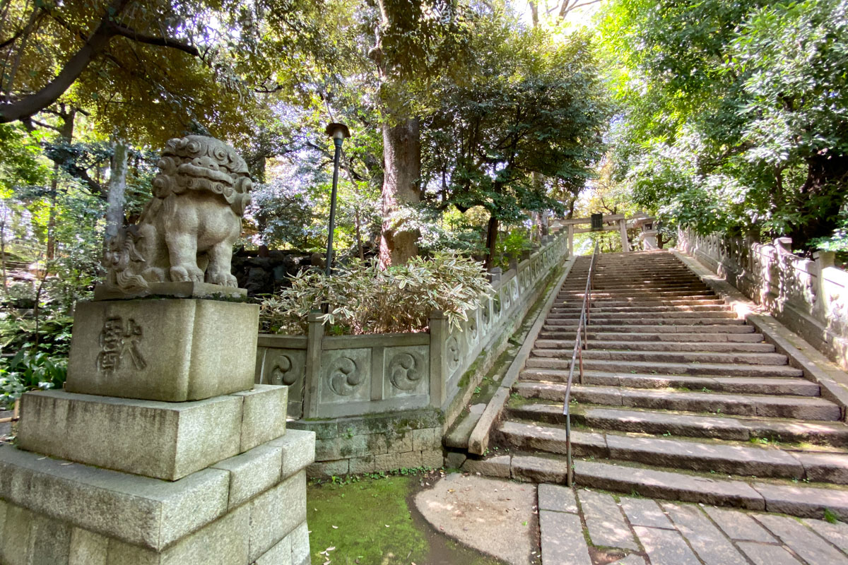 赤坂氷川神社の階段