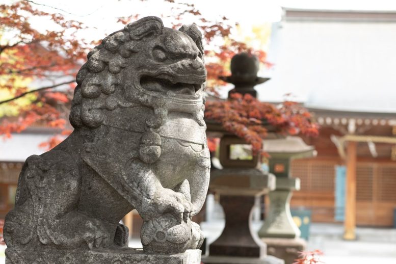 阿形の狛犬 和樂備神社