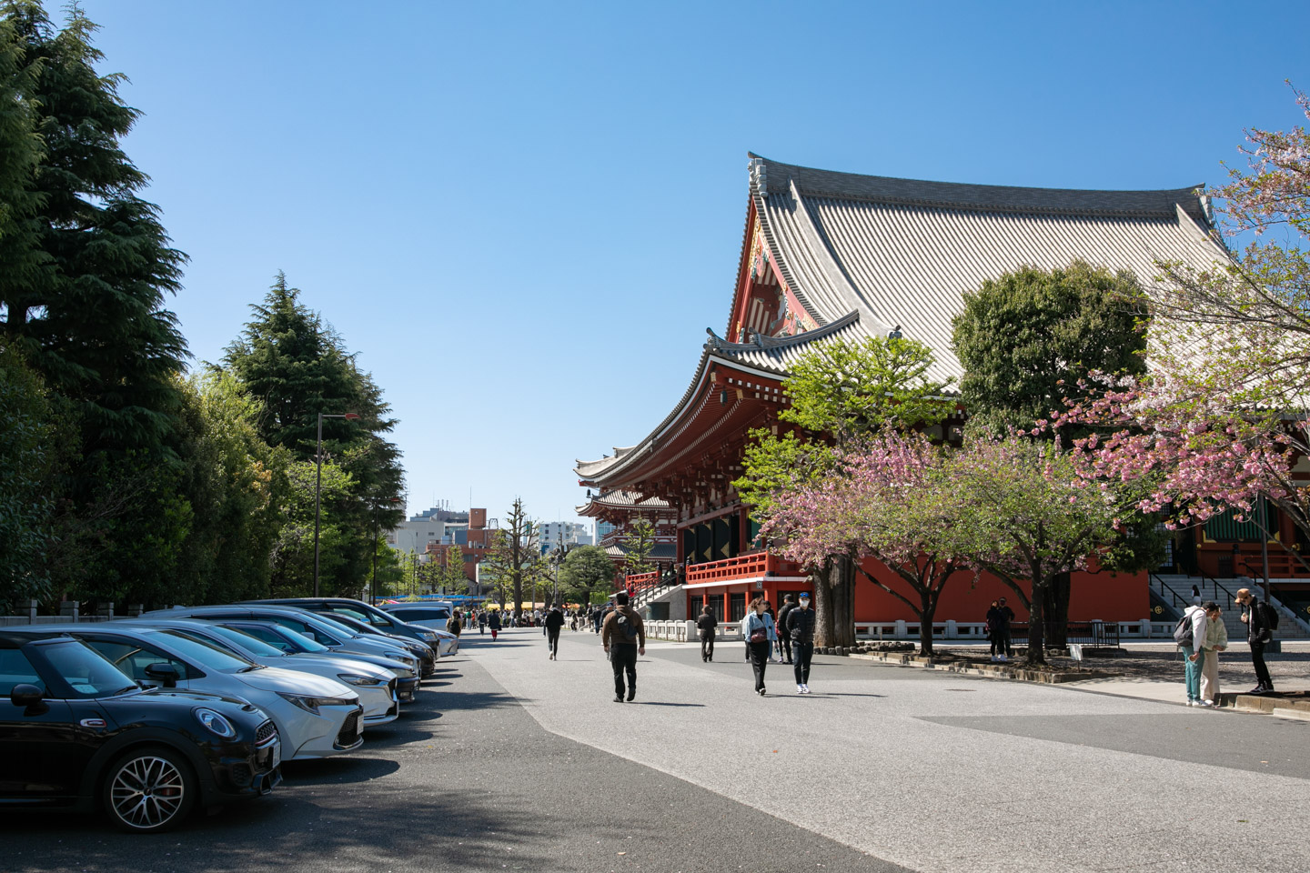 浅草神社 駐車スペース