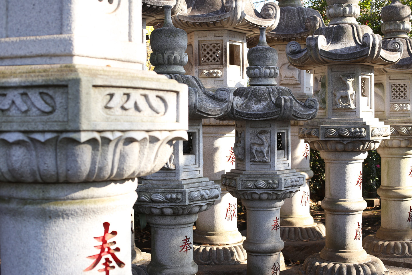 日枝神社水天宮(清瀬市) 
 石灯籠
