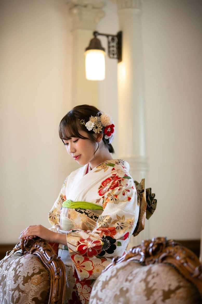 洋館 振袖後撮り
