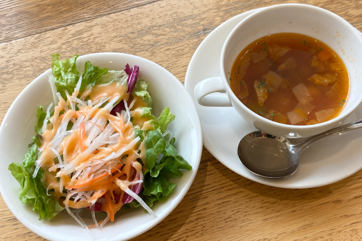 鎮守の杜Koyo サラダとスープ