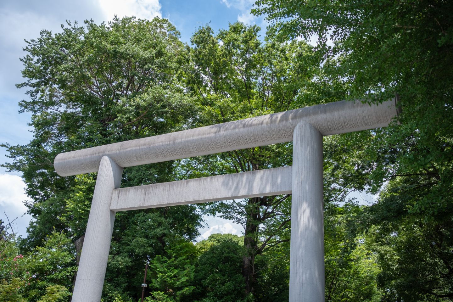 阿佐ヶ谷神明宮 青空と鳥居