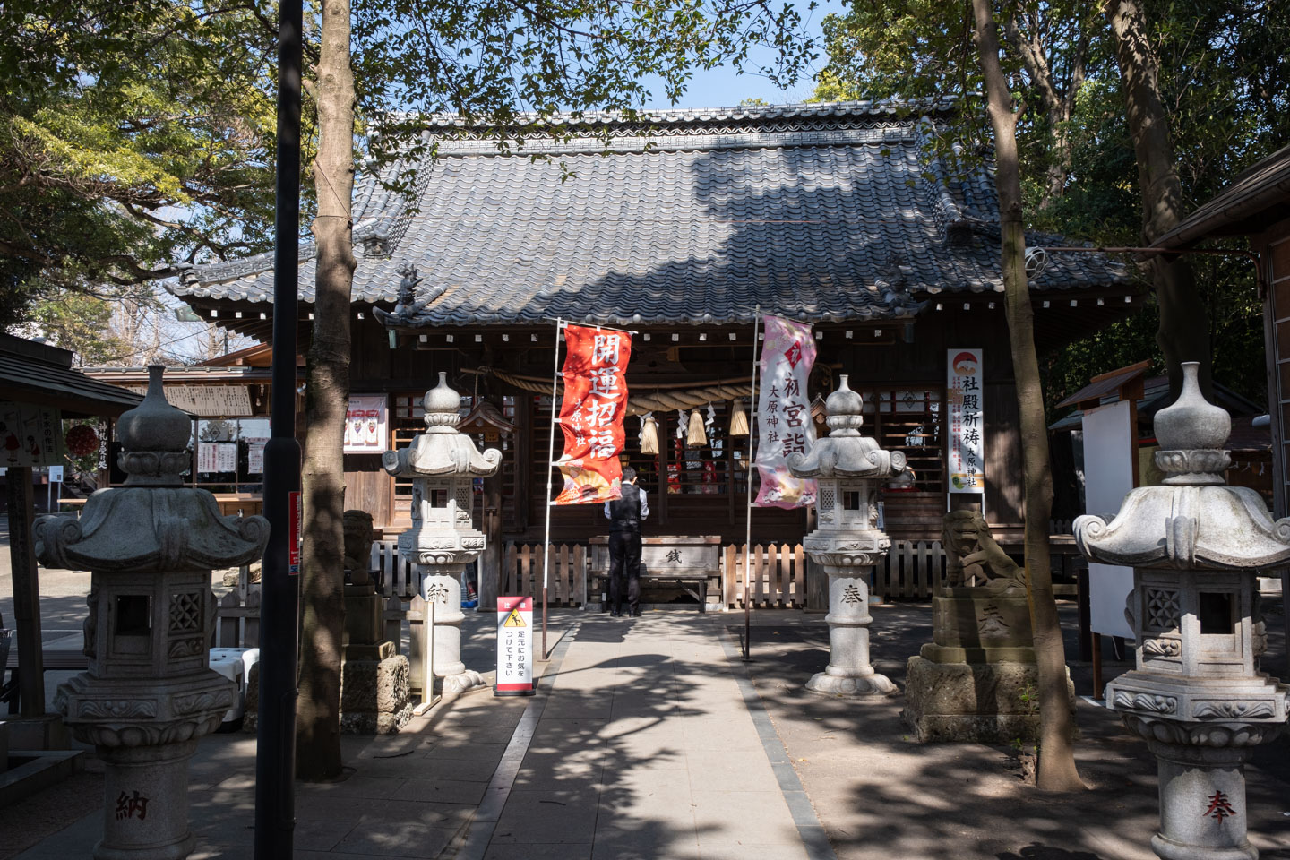 春の光が差す大原神社