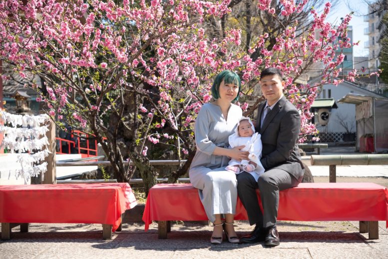 素盞嗚神社 矢口桃 お宮参り