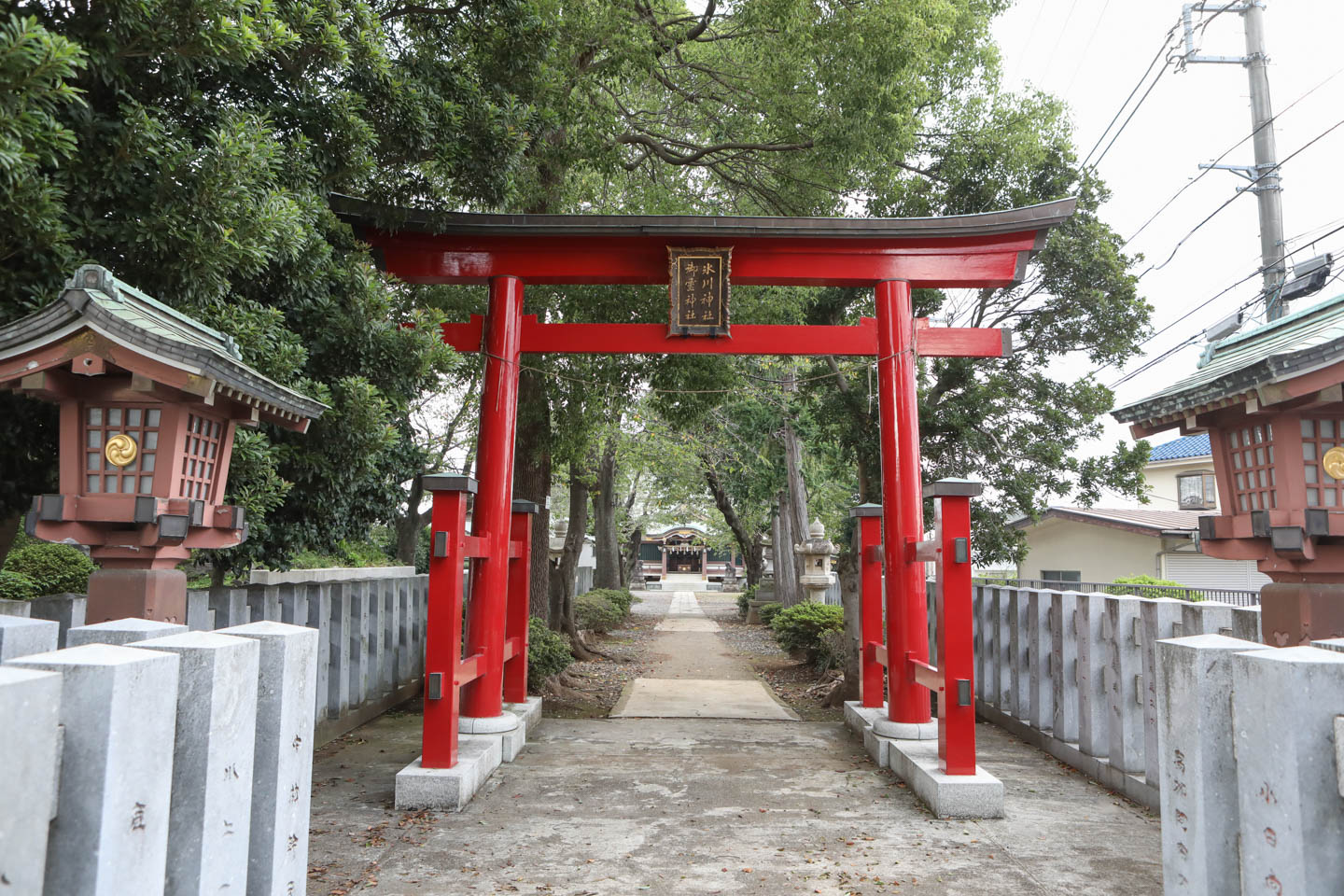 赤塚氷川神社 入口の鳥居