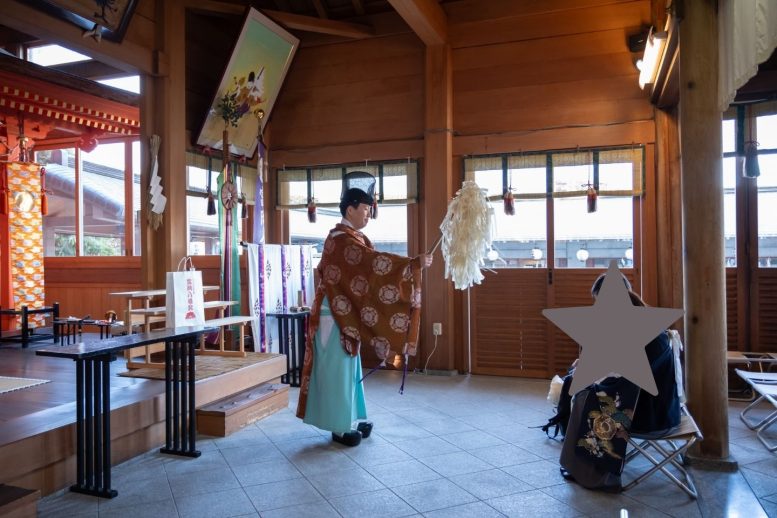 富岡八幡宮(横浜市金沢区) ご祈祷の様子