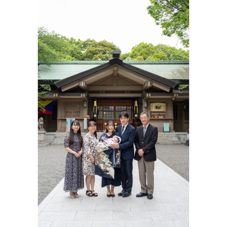東郷神社 お宮参り集合写真