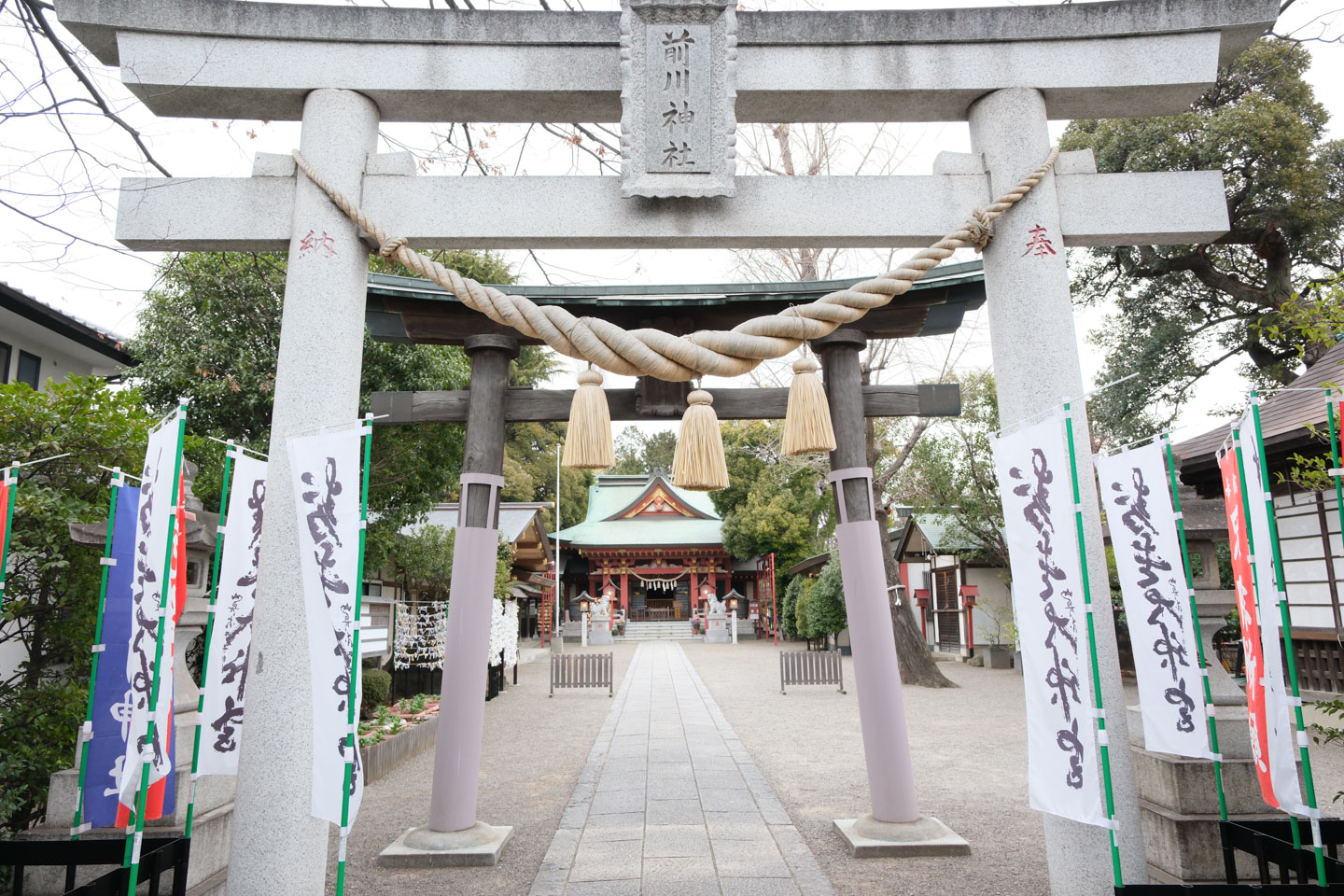 前川神社 2本の鳥居