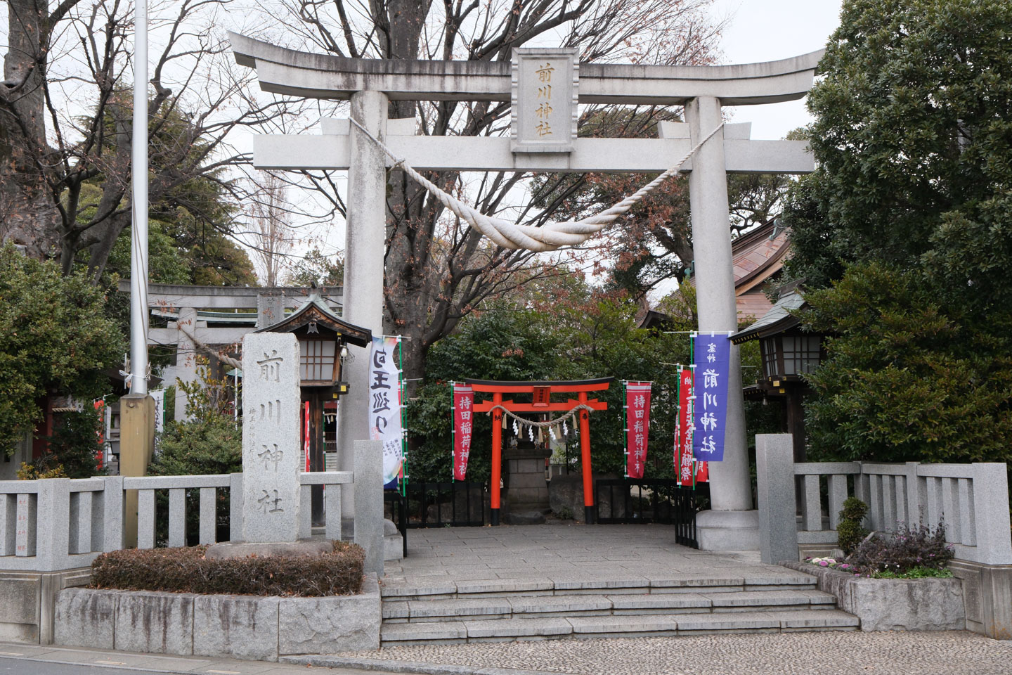 前川神社 入口の鳥居