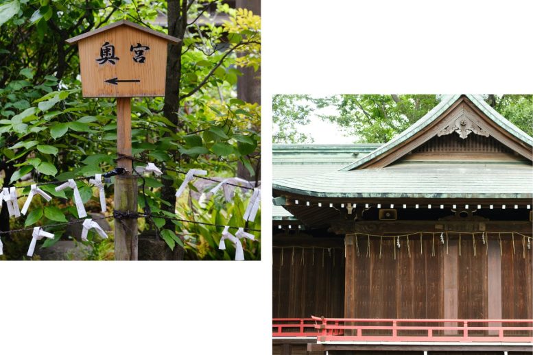 八雲氷川神社 奥宮と舞殿