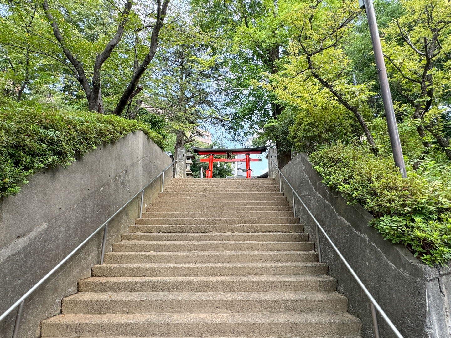 大谷場氷川神社 登り階段