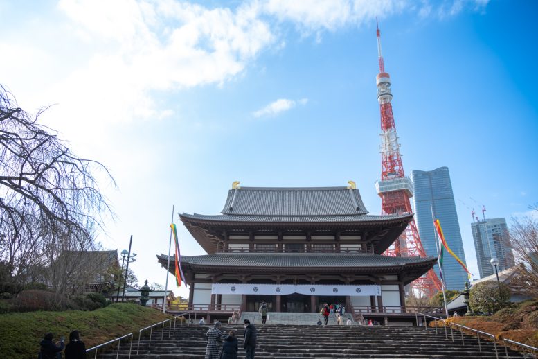 増上寺と東京タワー