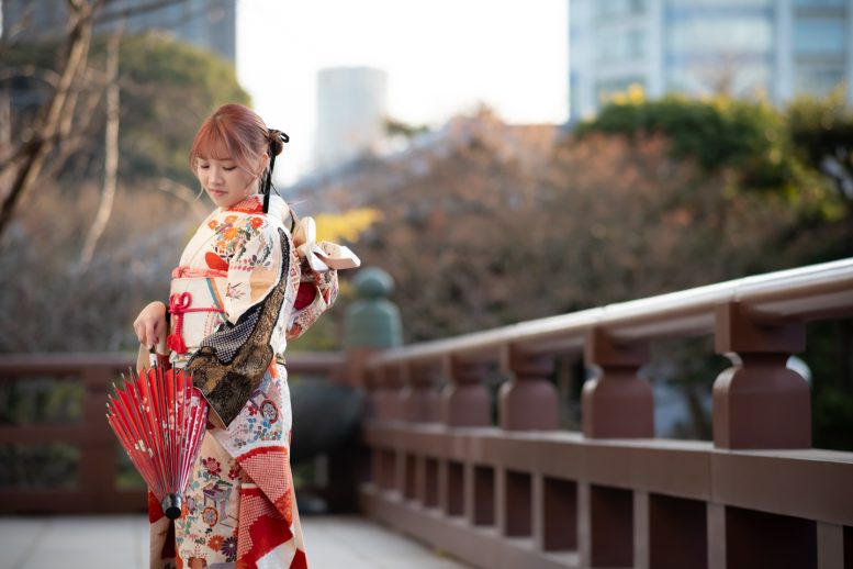 増上寺 成人式のロケーション撮影1