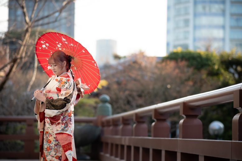 増上寺 成人式のロケーション撮影2