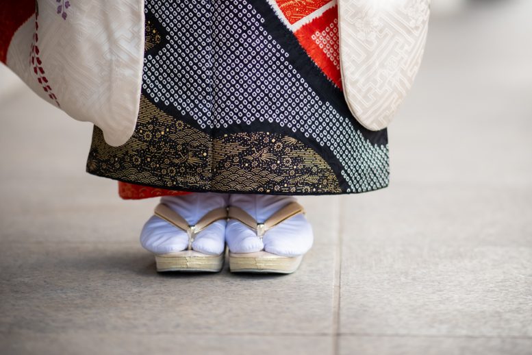 振袖 出張撮影 足元のカット