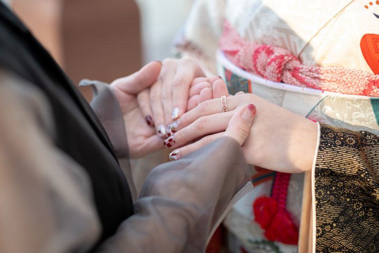 振袖撮影 ネイルや指輪も撮影できる