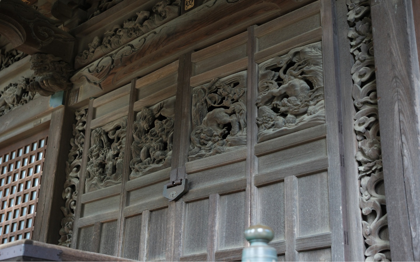 川崎 登戸稲荷社 社殿の彫刻2