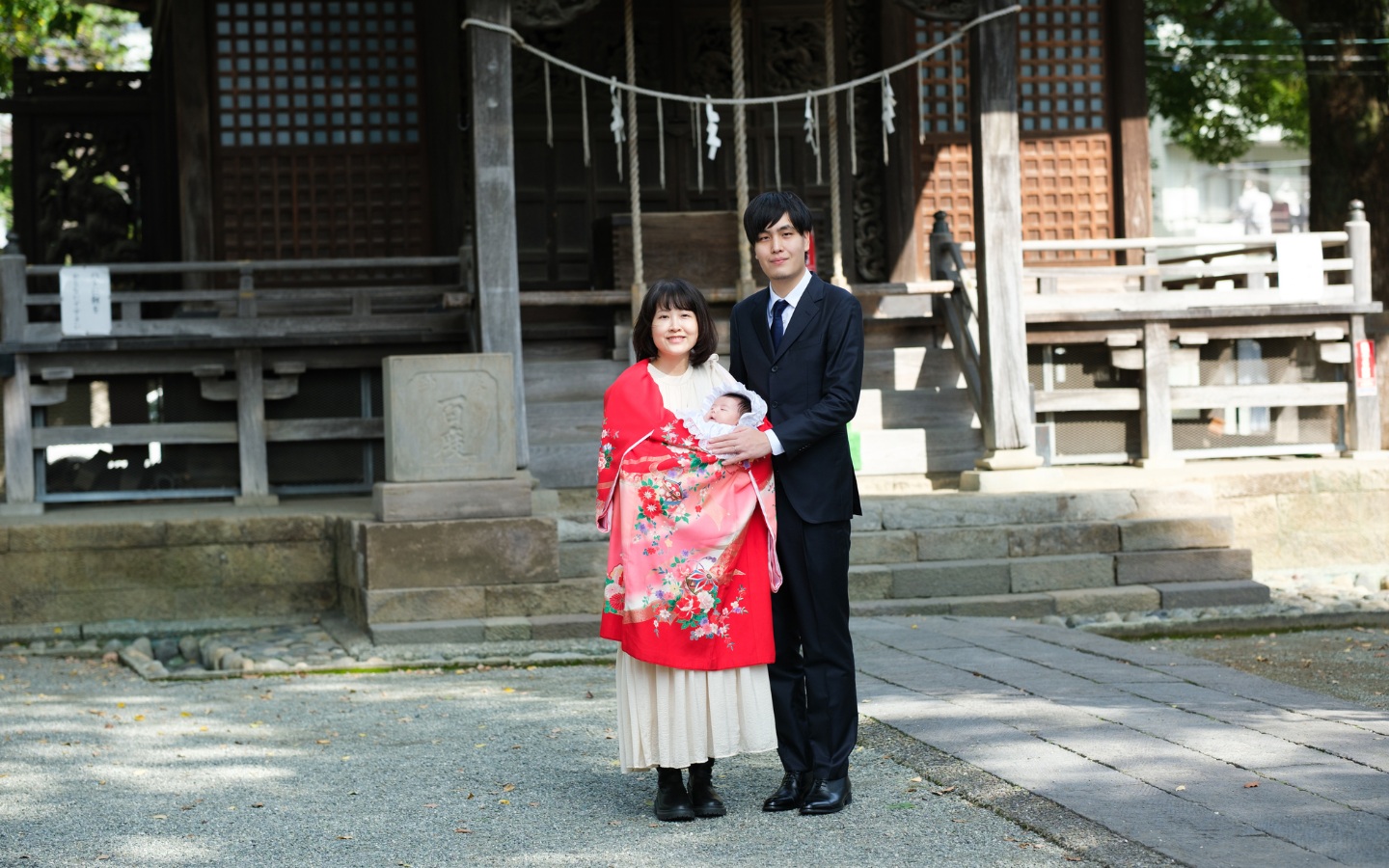川崎 登戸稲荷社 女の子のお宮参り