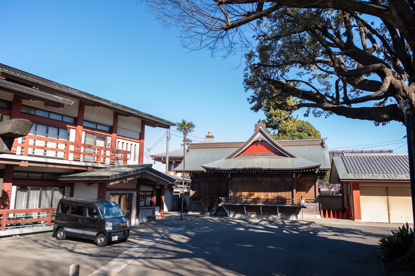 瀬田玉川神社 参拝者の駐車スペース